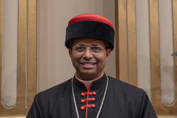 ITALY - COURTESY VISIT AFTER A CONSISTORY CEREMONY FOR THE CREATION OF 21 NEW CARDINALS AT ST PETER'S BASILICA  AT THE VATICAN - 2024/12/7