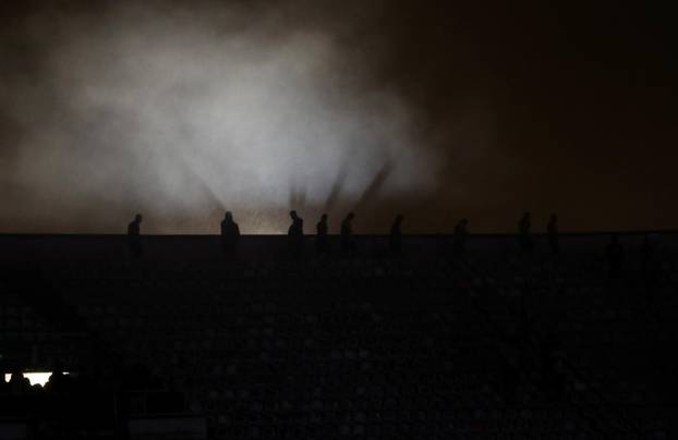 Split: Zbog obilne kiše neizvjesno vrijeme početka utakmice HNK Hajduk - NK Istra 1961