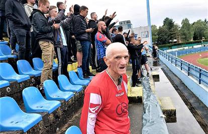 Ultras Sikirica (80) iz doma za starije stigao je bodriti Cibaliju