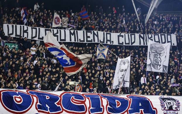 Atmosfera na Poljudu tijekom utakmice između Hajduka i Osijeka