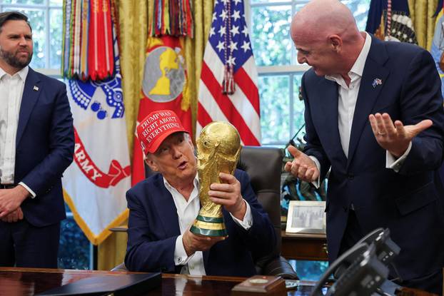 U.S. President Trump makes an announcement on 2026 FIFA World Cup, at the White House