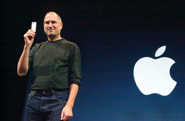 Apple CEO Steve Jobs introduces the newest iPod, the iPod Nano...