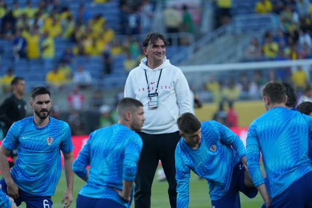 Orlando: Zagrijavanje igra&ccaron;a prije utakmice Hrvatske i Brazila