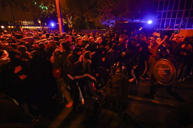 Spanish unions call a general strike in solidarity with Palestinians in Gaza, in Barcelona