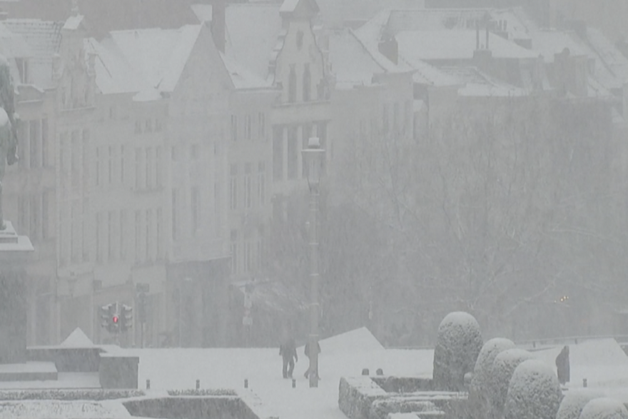 Snijeg u Briselu