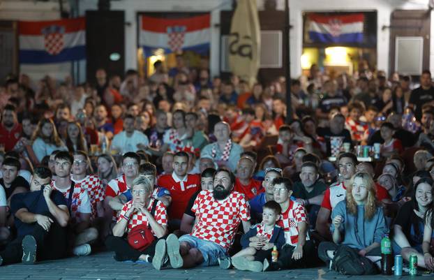 Osijek: Zajedničko gledanje utakmice Engleska  - Hrvatska 