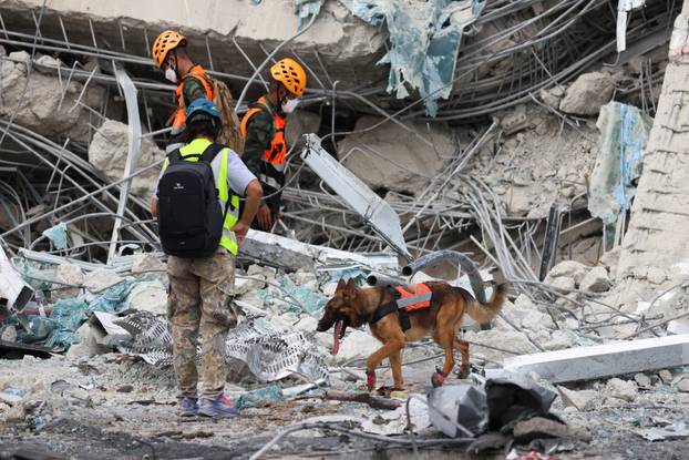 Aftermath of strong earthquake, in Bangkok