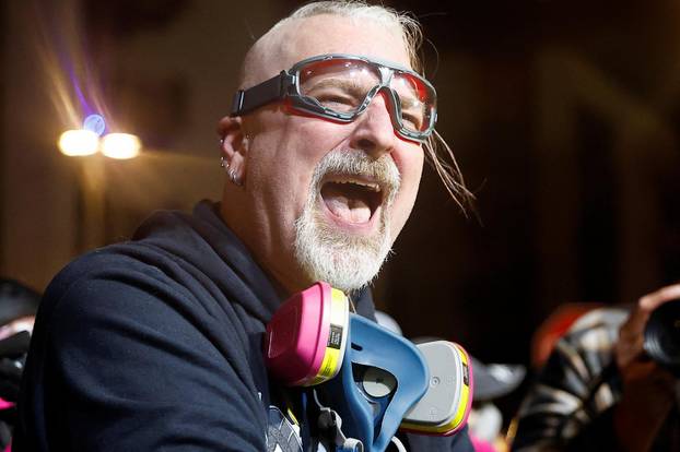 "No Kings" protest, in Portland