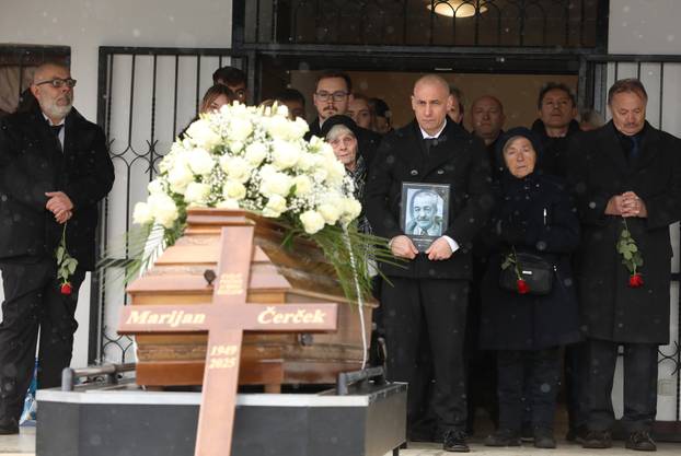 Zagreb: Sprovod Marijana Čerečeka na Stenjevačkom groblju