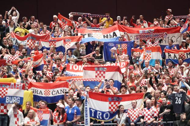 Graz: Atmosfera u dvorani uoči utakmice Hrvatska - Srbija