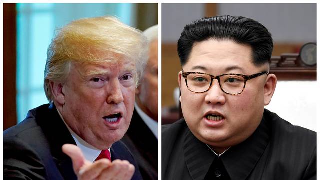 FILE PHOTO: A combination photo shows U.S.  President Donald Trump and North Korean leader Kim Jong Un