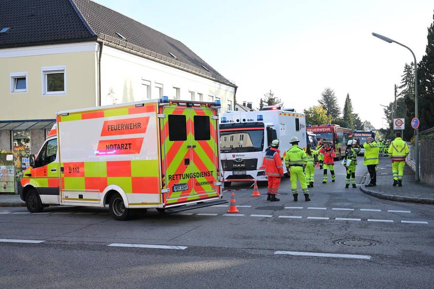 Fire in Munich - large-scale deployment of police and fire department