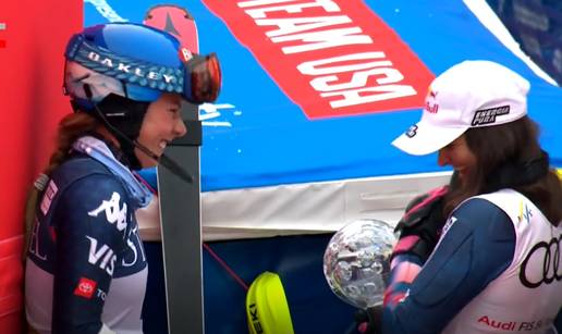 VIDEO 'Kraljica slaloma' divi se Zrinki! Pogledajte simpatičan trenutak Hrvatice i Shiffrin...