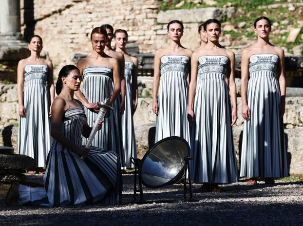 Dress rehearsal of the Olympics Flame Lighting Ceremony