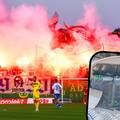 NEVJEROJATNO Huligan u la&zcaron;noj &scaron;kembi htio unijeti pirotehniku na utakmicu Istre i Hajduka!