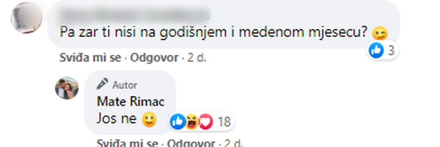 Evo što Mate Rimac radi nakon vjenčanja, obožavatelji u šoku: 'Zar  nisi na medenom mjesecu?'