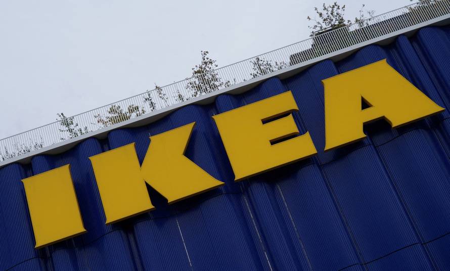 FILE PHOTO: A view of an Ikea sign on one of its branches in Copenhagen