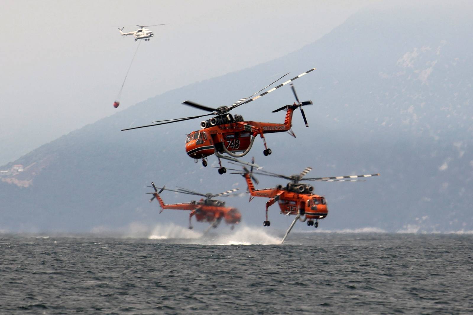 Wildfire on Evia island