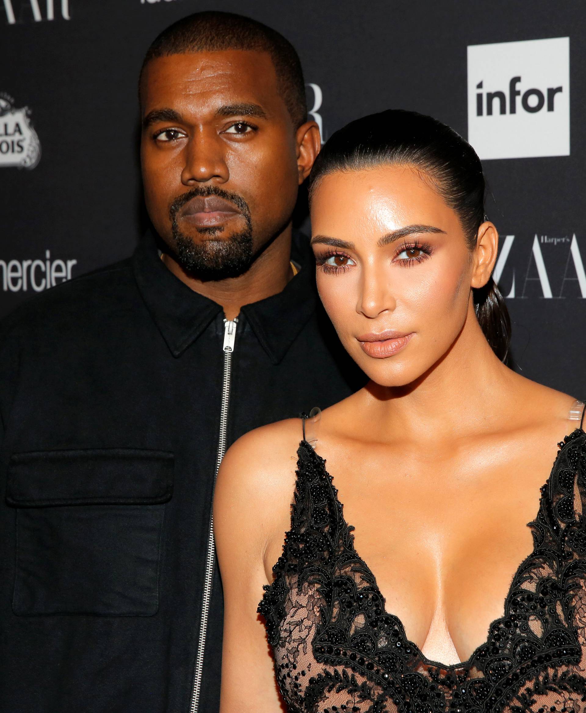 Kanye West and Kim Kardashian attend Harper's Bazaar's celebration of 'ICONS By Carine Roitfeld' at The Plaza Hotel during New York Fashion Week in Manhattan, New York, U.S.