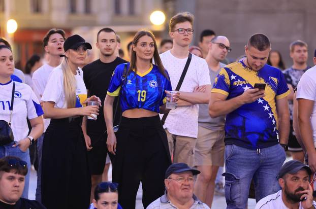 Zagreb: Praćenje utakmice između BiH i Švicarske