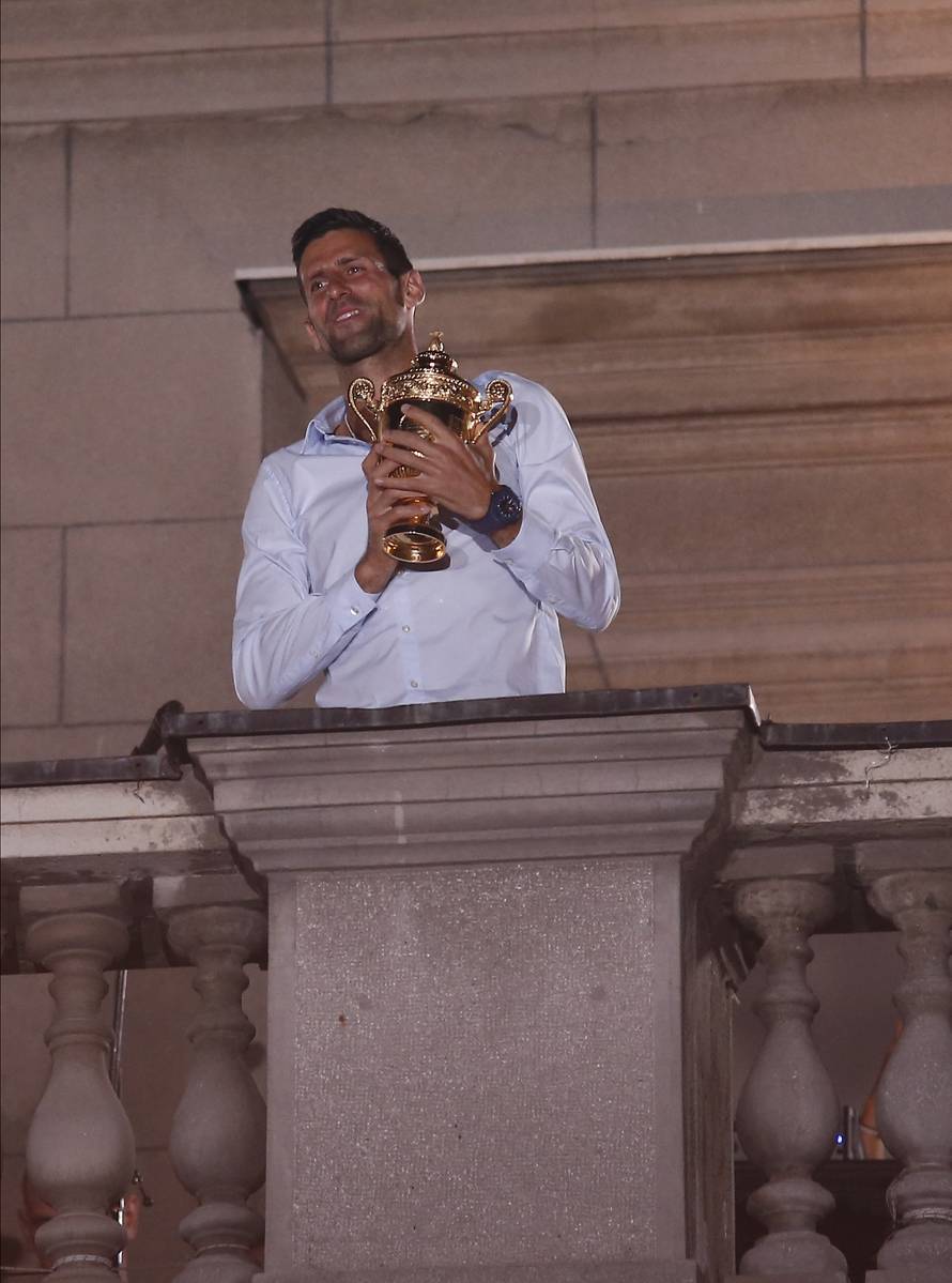 Beograd: Svečani doček Novaka Đokovića povodom osvajanja svog 7. Wimbledona