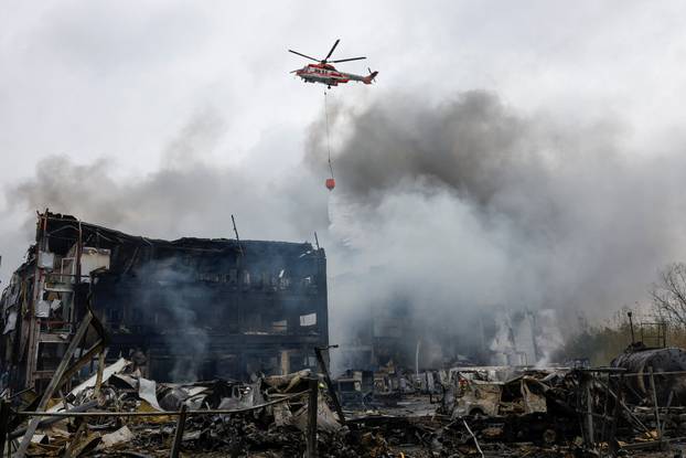 Aftermath of a Russian missile attack in Kyiv