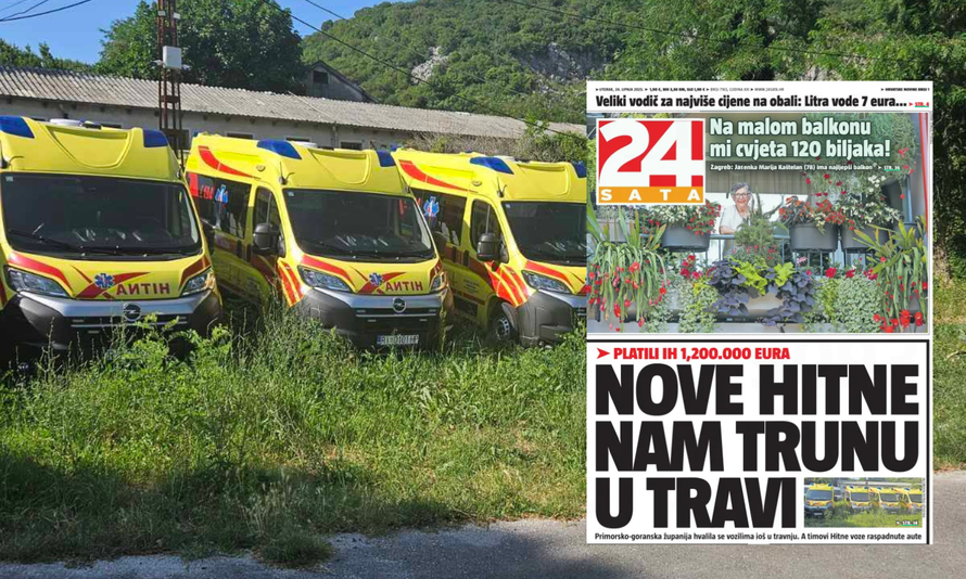 NAKON OTKRIĆA 24SATA Nova vozila Hitne, vrijedna 1,2 mil. €, izvadit će iz trave i kreću voziti!