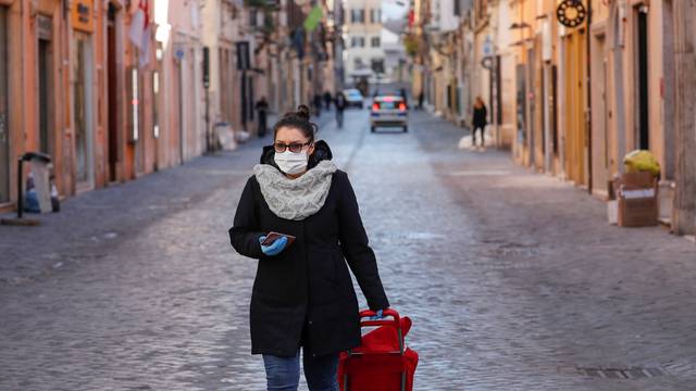 Day three of Italy's nationwide coronavirus lockdown, in Rome