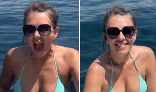 Liz Hurley je nekoć bila model za donje rublje, a s 58 i dalje oduševljava linijom u bikiniju