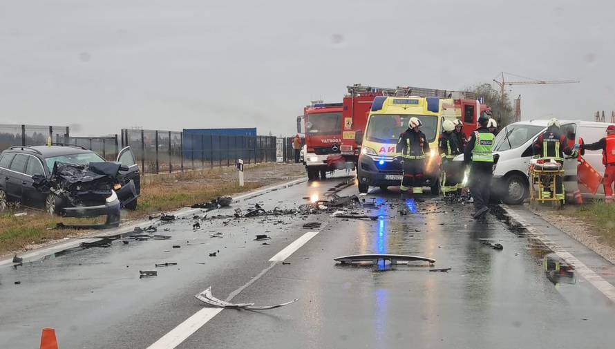 Strava kod Gorice: Težak sudar, zatvorili cestu! Troje ozlijeđeno