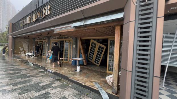 Aftermath of Super Typhoon Ragasa in Hong Kong