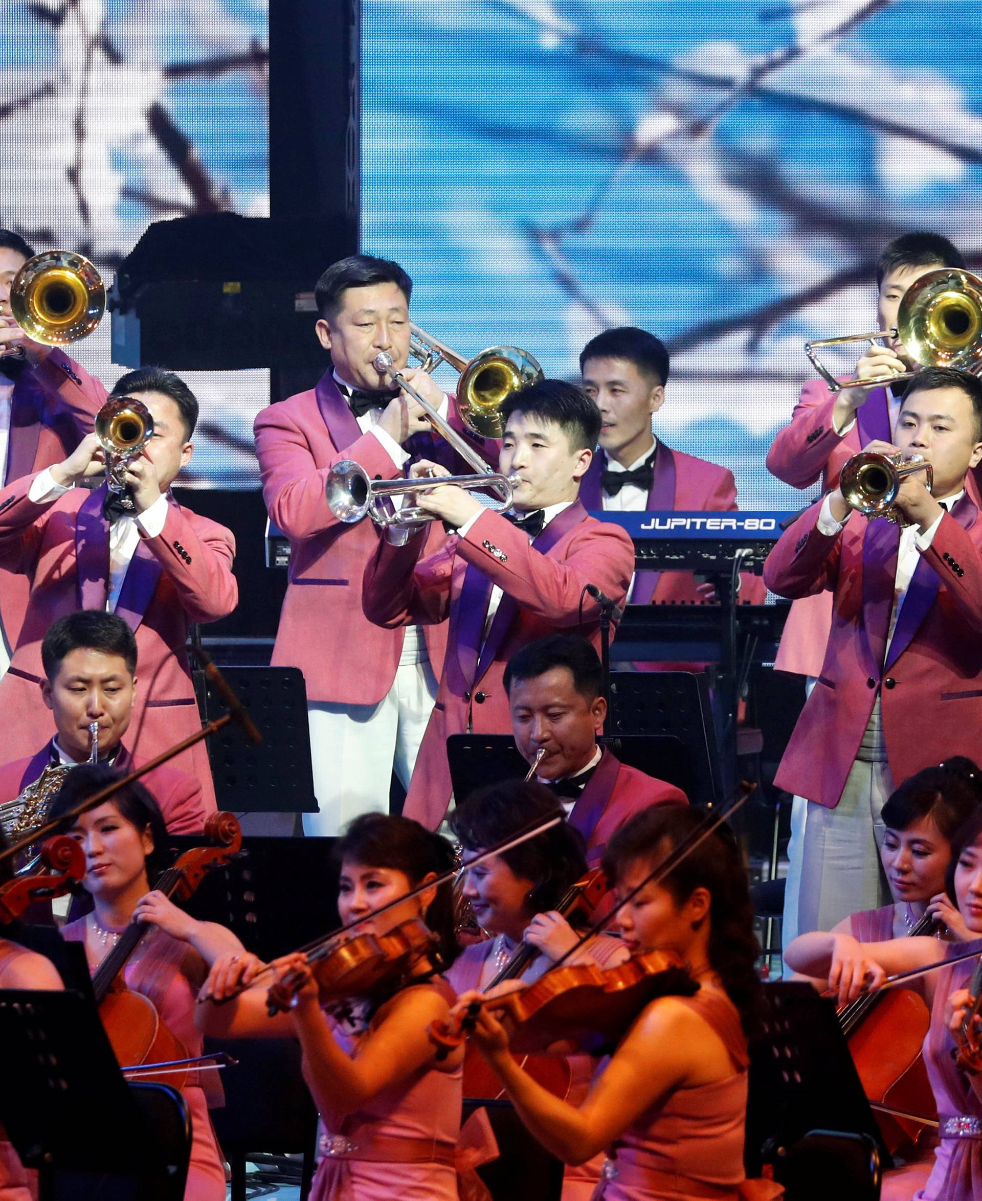 The North Korea's Samjiyon Orchestra performs in Gangneung