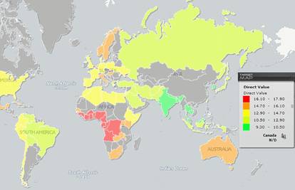 Ova karta svijeta pokazuje gdje su muškarci s najvećim penisom