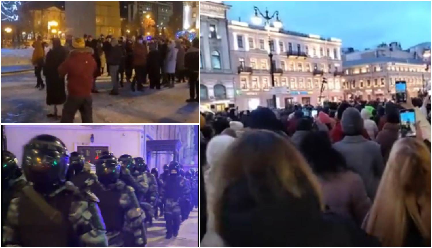 VIDEO Diljem Rusije prosvjeduju protiv rata, policajci ih privode