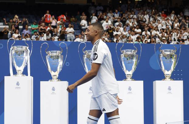 Real Madrid unveil Kylian Mbappe