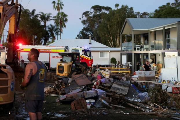 Aftermath of flooding in Glenthorne