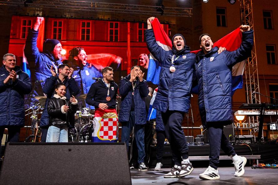Zagreb: Svečani doček rukometnih reprezentativaca nakon osvojene bronce na Europskom prvenstvu