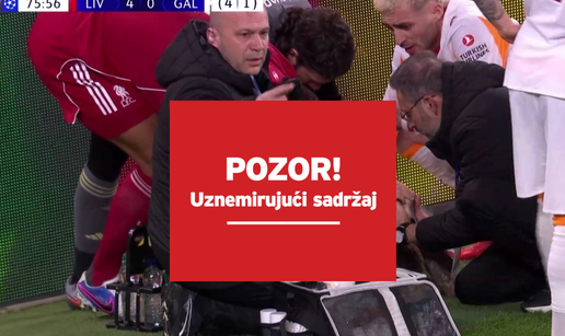 JEZIVO Napada&ccaron; Galate pao na reklamu. Iznijeli ga na nosilima