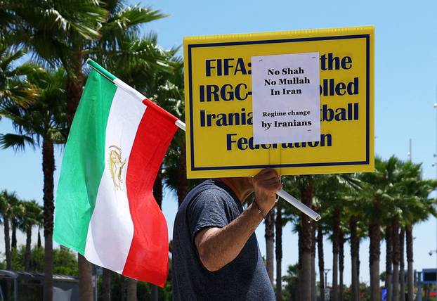 FIFA World Cup 2026 - Iran - Iranian-Americans protest against Iranian regime