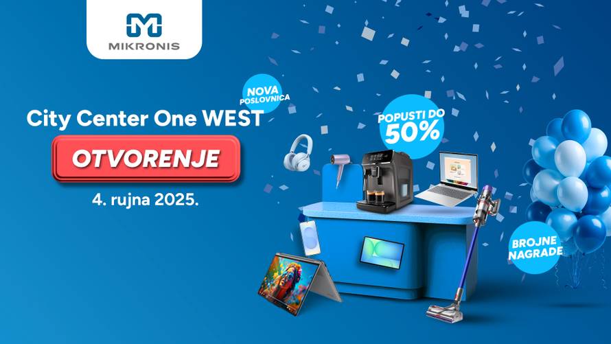 Lov na bonove do 100 €! Mikronis otvara novu trgovinu u City Centeru One West