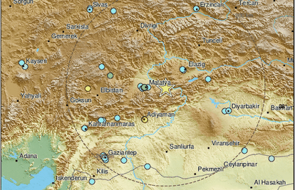 Snažan potres na istoku Turske: Magnituda bila 5,9 po Richteru