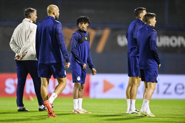 Zagreb: Trening GNK Dinamo uo&ccaron;i utakmice protiv Fenerbahce F.K.