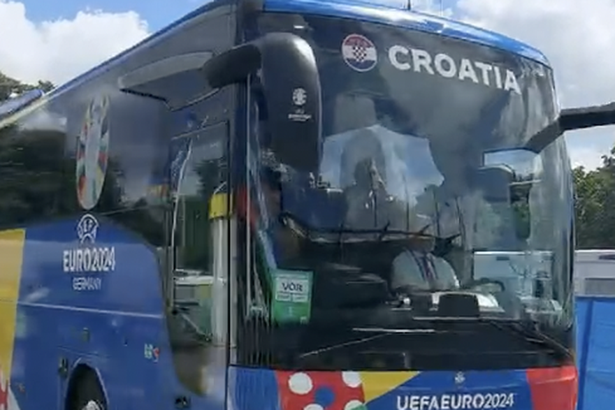 Hrvatska nogometna reprezentacija stigla na stadion