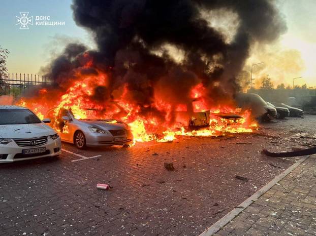 Aftermath of a Russian missile attack in Kyiv