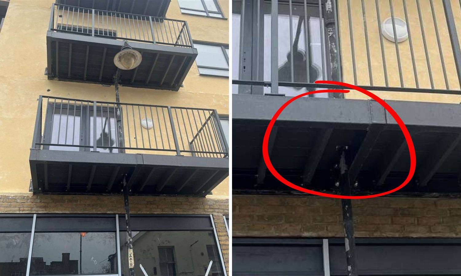 'Evo balkon samo što nije gotov. Lampa? Kakva lampa? Gazda, ne brinite, sredit ćemo mi to!'