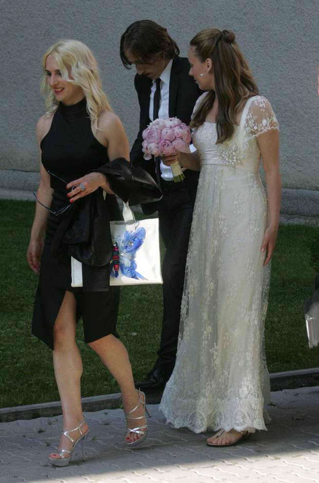 ARHIVA - 2011. Luka i Vanja Modri? vjen?ali se u zagreba?koj crkvi Gospe Lurdske