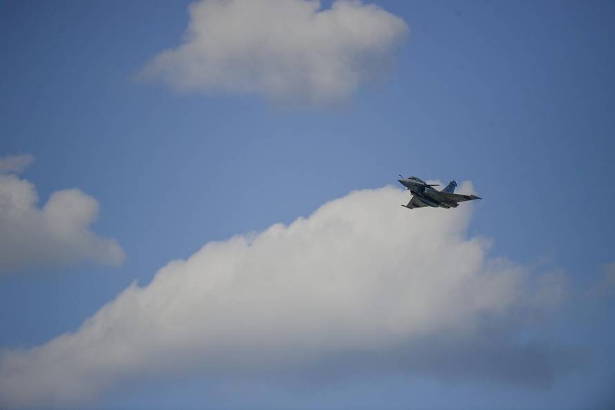 Zagreb: Generalna proba svečanog vojnog mimohoda - zračne snage 