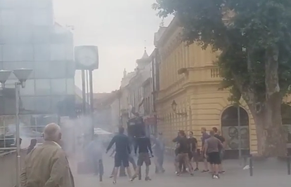 VIDEO Torcida i Boysi potukli se u samom centru Vukovara!