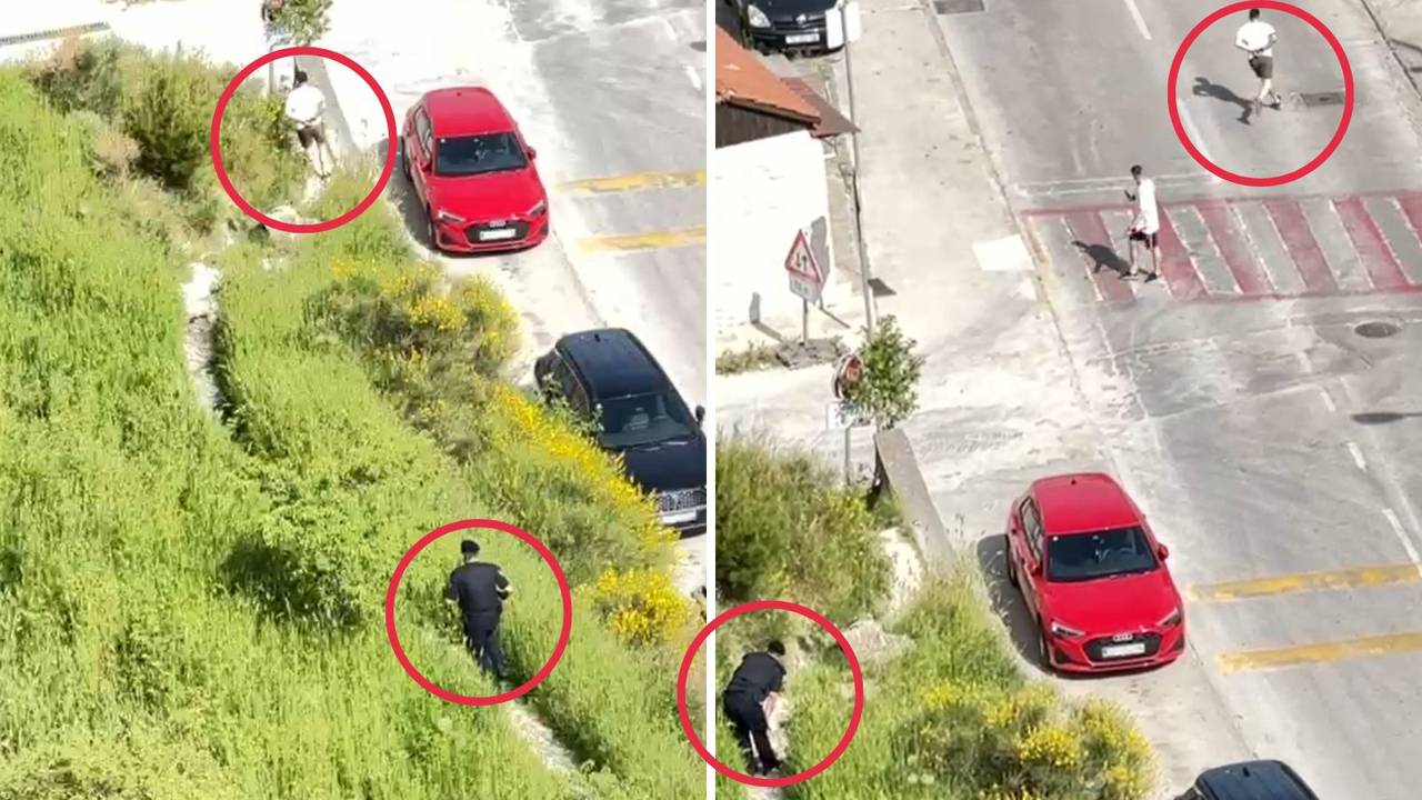 VIDEO Širi se nevjerojatna snimka iz Splita: Uhićeni bježi, policajac trči pa posustaje!