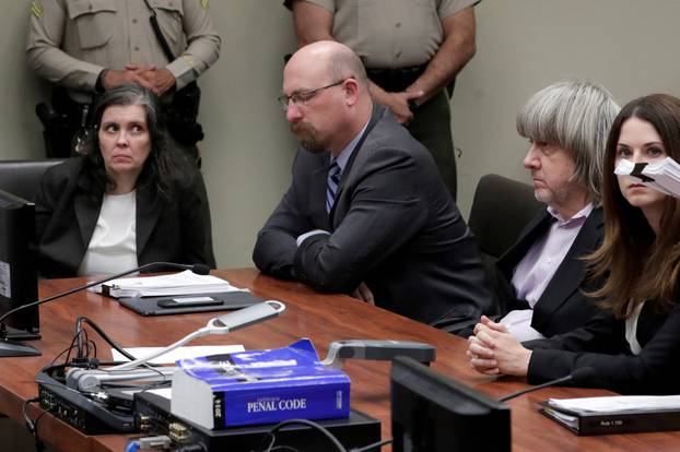 FILE PHOTO: David Turpin and Louise Turpin appear in court for their arraignment in Riverside